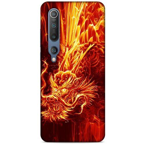 Xiaomi Mi 10 Kılıf Dragons (12) Koruyucu Silikon Ateş Ejderhası
