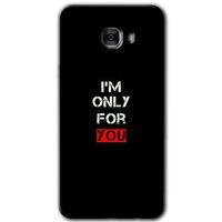 Potkal Hediye Fabrikası Samsung Galaxy C9 Pro Kılıf HD Desen Baskılı Arka Kapak - For You