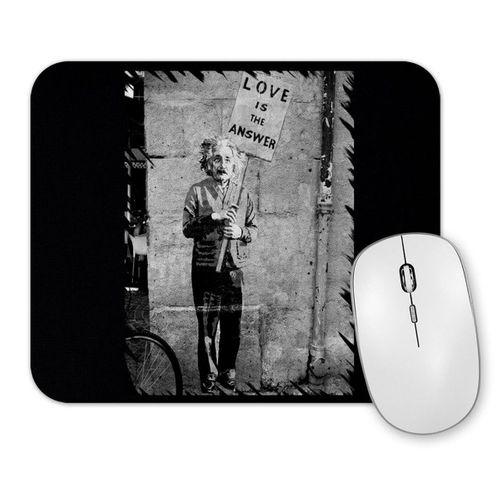 Albert Einstein Love Mouse Pad
