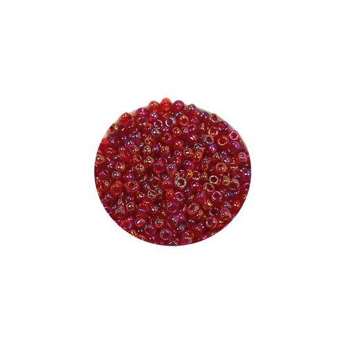 Dökme Cam Kum Boncuk (11/0) 2 mm - 20 Gram -  Morlu Kırmızı - BNC028