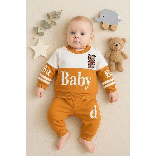 Baby Desenli 2'li % 100 Pamuk Erkek Bebek Takımı