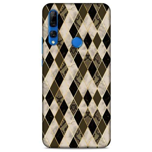 Mermer Desenli (2) Tema Kabı Bej Huawei Y9 Prime 2019 Kılıf
