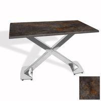 Dockers İks Masa Kromnikel (80x120 - Werzalit, Allzalit yada Wermodin Tabla) - Metalic Oxid 3