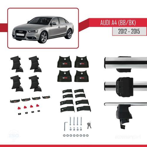 Audi A4 (B8/8K) 2012-2015 Arası ile uyumlu ACE-4 Ara Atkı Tavan Barı GRİ