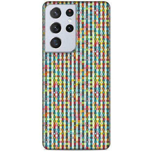 Lopard Samsung Galaxy S21 Ultra Uyumlu Kılıf Geometrix (63) Silikon Kap