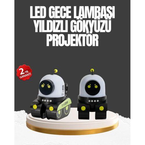 Çocuk Odası İçin Müzikli Ve Işıklı Robot Projektör