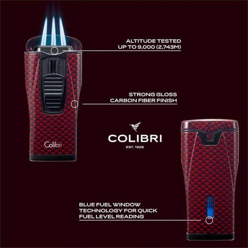 Colibri Monaco Çakmak Puro Çakmağı Kırmızı