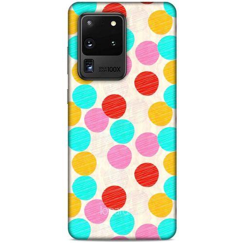 Samsung Galaxy S20 Ultra Kılıf Pastel Renkler (30) Silicone Case Turkuaz Pembe