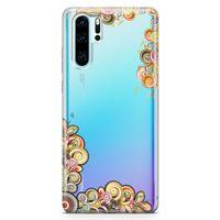Huawei P30 Pro Kılıf El İşi Süsler Arka Kapak Koruma Desenli Full Koruyucu
