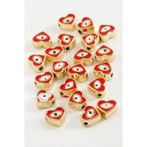 Kalp Göz Mineli Bileklik ve Kolye Ucu Aparatı 1 Adet