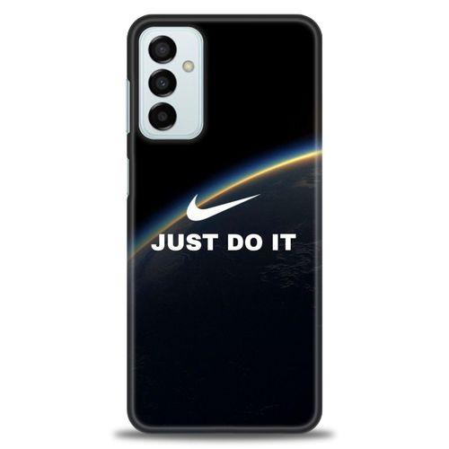 Samsung Galaxy M13 Kılıf HD Baskılı Kılıf - Nike Dünya + Tam Ekran Koruyucu
