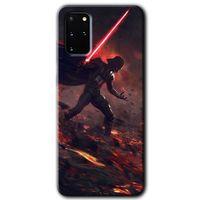 MRCİLETİSİM MRCİLETİSİM Samsung Galaxy S20 Plus Kılıf HD Desen Baskılı Arka Kapak + Temperli Cam - Darh Vader Wars