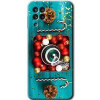 Potkal Hediye Fabrikası Samsung Galaxy M22 Kılıf HD Desen Baskılı Arka Kapak - Christmas