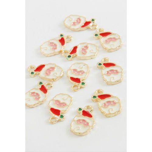 Noel Baba Yılbaşı Mineli Kolye Ucu 1 Adet