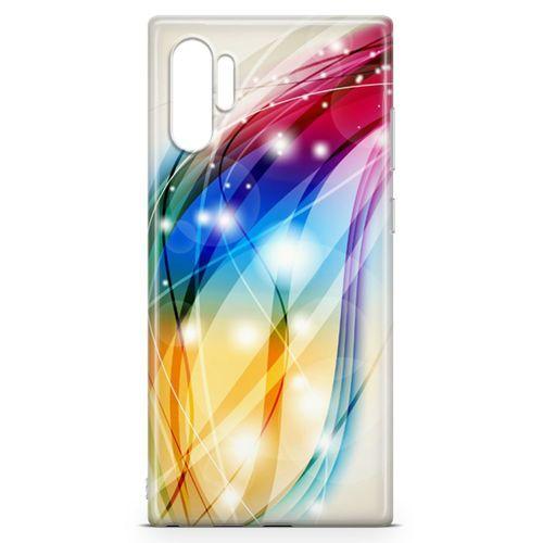 Samsung Galaxy Note 10 Plus Kılıf Renkli Fiyonklar Arka Kapak Koruma Desenli Full Koruyucu