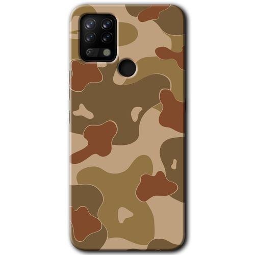 Tecno Pova Kılıf HD Desen Baskılı Arka Kapak - Kamuflaj 10 + Kırılmaz Cam