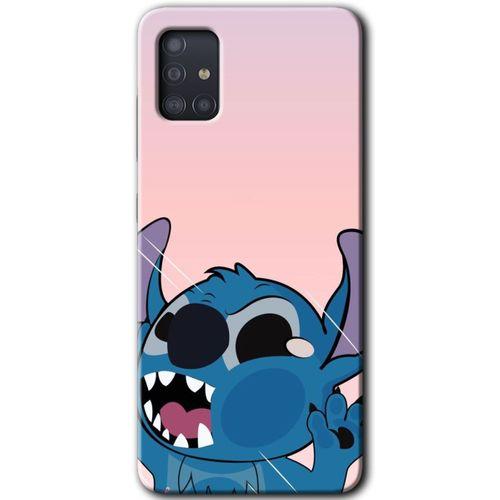 Potkal Hediye Fabrikası Samsung Galaxy A51 Kılıf HD Desen Baskılı Arka Kapak - Stitch