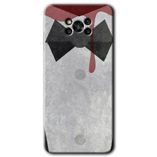 MRCİLETİSİM Poco x3 NFC Kılıf HD Desen Baskılı Arka Kapak + Temperli Cam - Gentleman Blood