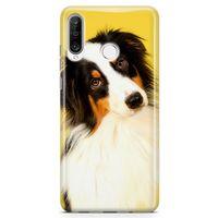 Huawei Nova 4e Kılıf Australian Shepard Arka Kapak Koruma Desenli Full Koruyucu