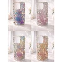 İphone 15 Pro ile Uyumlu Kelebek Taşlı Zarif Blur Case