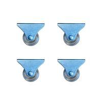 Furç Sabit Teker - 38MM - Şeffaf HKS237 - 4 Adet