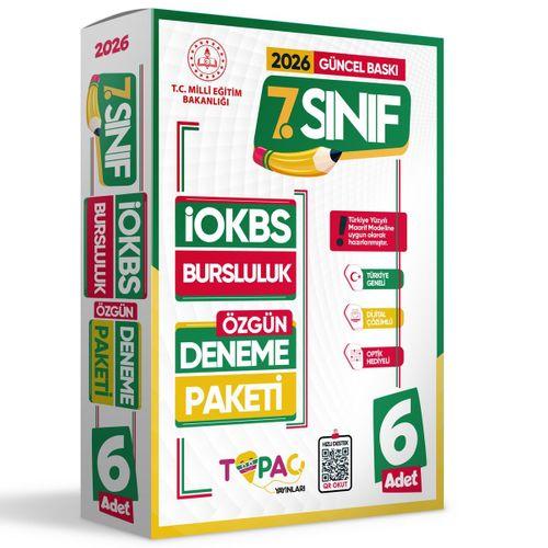 2026 7 Sınıf Topaç Yayınları ÖZGÜN İOKBS-BURSLULUK 6lı Deneme Paketi Dijital Çözümlü Türkiye Geneli