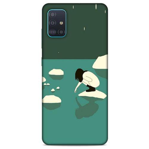 Samsung Galaxy A51 Kılıf Depresyon (8) Baskılı Kılıf Siyah Kahverengi