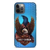 Apple iPhone 12 Pro Uyumlu Kılıf Motorsiklet (38) Neo Hybrid Kılıf Harley Davidson