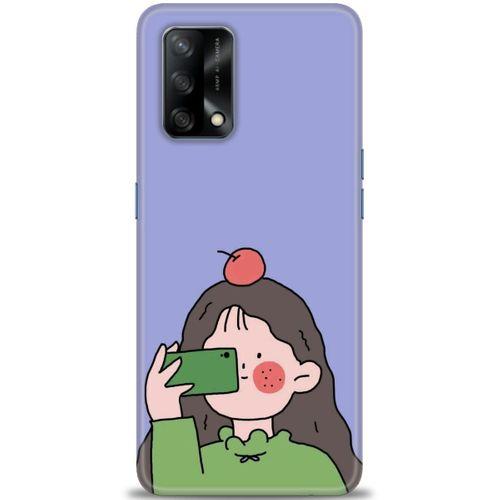 Oppo A74 Kılıf HD Baskılı Kılıf - Yeşil Kız + Tam Ekran Koruyucu