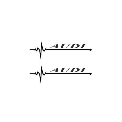 Nabız Ritm Oto Cam Sticker Audı 30 X 8 CM