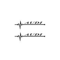 Nabız Ritm Oto Cam Sticker Audı 30 X 8 CM