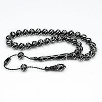 Oltu Taşı Küre Kesim Çeşmi Bülbül İşlemeli Tespih