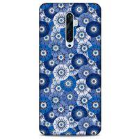 Oppo Reno 2z Uyumlu Kılıf Mavi Delisi (37) Silicone Cover Daireler