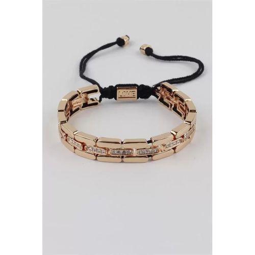 İpli Çelik Bileklik - Altın