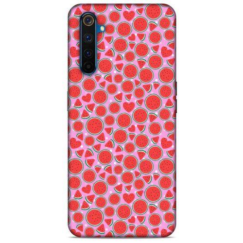 Realme 6 Pro Uyumlu Kılıf Pembe Delisi (30) Silicone Case Karpuz