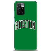 Xiaomi Redmi 10 Kılıf HD Baskılı Kılıf - Boston Yeşil + Tam Ekran Koruyucu