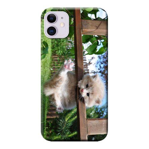 iPhone 11 Kılıf Kedi Yavrusu Baskılı Esnek TPU Silikon