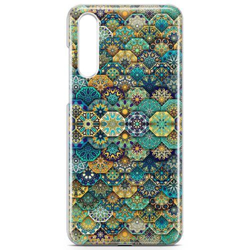 Huawei P20 Pro Kılıf Sekizgen Motifler Arka Kapak Koruma Desenli Full Koruyucu