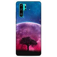 Lopard Huawei P30 Pro Uyumlu Kılıf Gece'S (39) Liquid Crystal Kılıf Pembe Ay