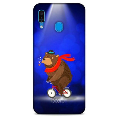 Samsung Galaxy A30 Kılıf FunnyMaX (43) Thin Fit Kılıf Lacivert Ayılı