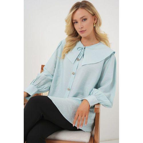 Bebe Yaka Uzun Tunik 5967 - Turkuaz