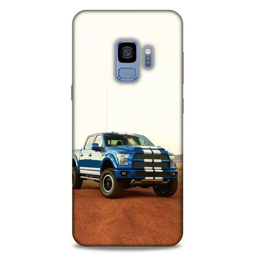 Lopard Samsung Galaxy S9 Uyumlu Kılıf PickUpX (27) Tasarımlı Kılıf Gece Mavi