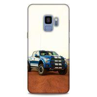 Lopard Samsung Galaxy S9 Uyumlu Kılıf PickUpX (27) Tasarımlı Kılıf Gece Mavi