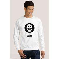 Zeruel Baskılı Beyaz Erkek Sweatshirt