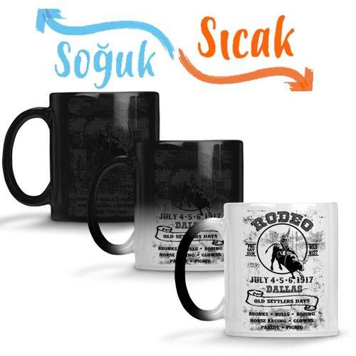 Rodeo Dallas Sihirli Kupa Bardak Porselen