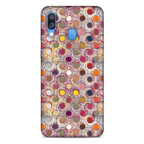 Samsung Galaxy A40 Kılıf Pastel Renkler (36) Glitter Kılıf Sarı Pembe