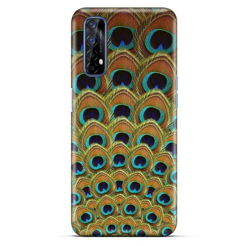Oppo Realme 7 Kılıf Desenli Özel Seri Tüyler (4) Koruma Kılıfı