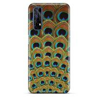 Oppo Realme 7 Kılıf Desenli Özel Seri Tüyler (4) Koruma Kılıfı