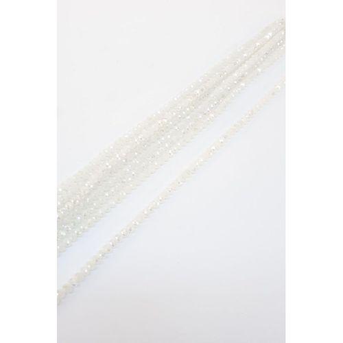 Mat Beyaz Kristal Boncuk 6 Mm