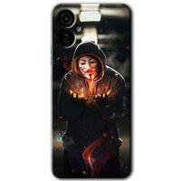 Tecno Camon 19 Neo Kılıf HD Desen Baskılı Arka Kapak - V for Fire